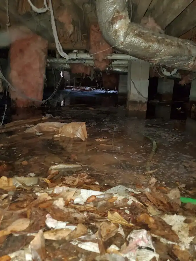 Crawl space flood assessment for Commercial Water Damage Restoration in Hellam